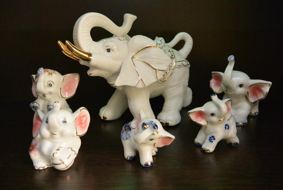 ceramic Elephants Slonyata