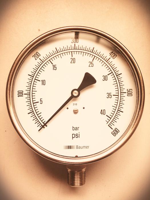 Gauge Industrial Clock