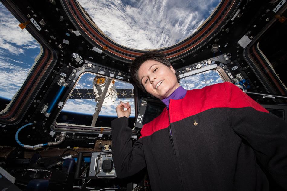man on the international space station