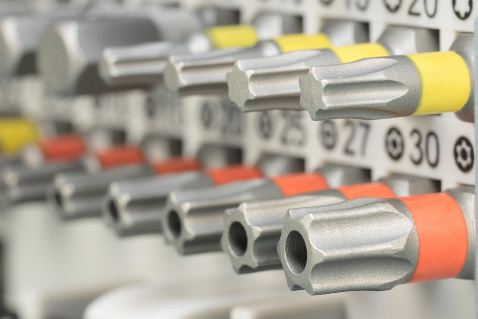 Bit Drill red yellow