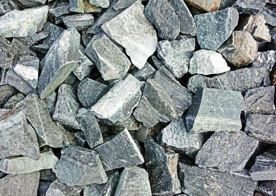 pieces of Crushed granite