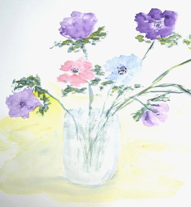 bouquet watercolour painting