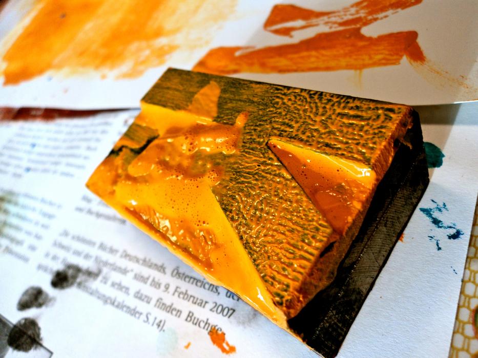 Yellow Print wood