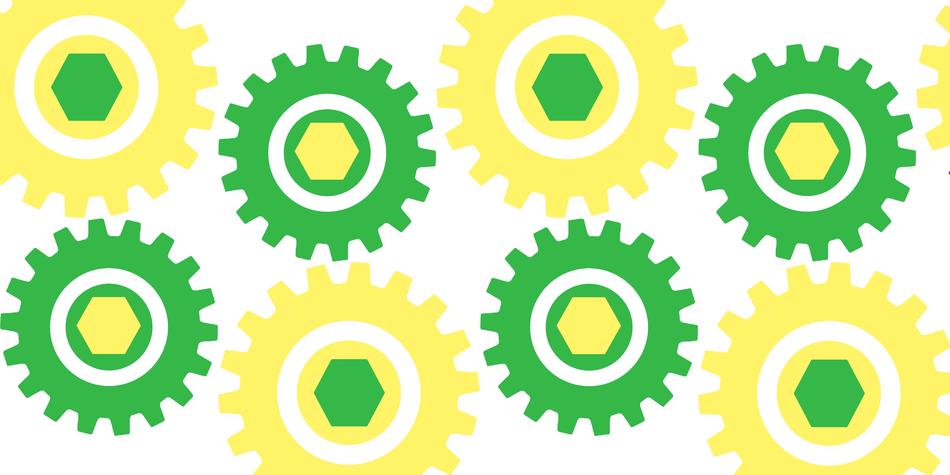 design cogs as background
