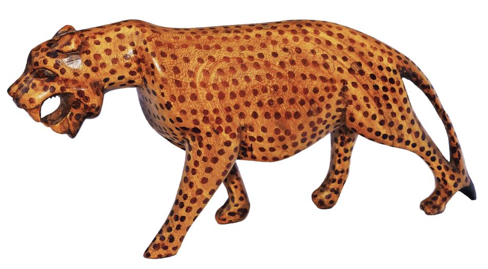 Leopard Holzfigur as an illustration