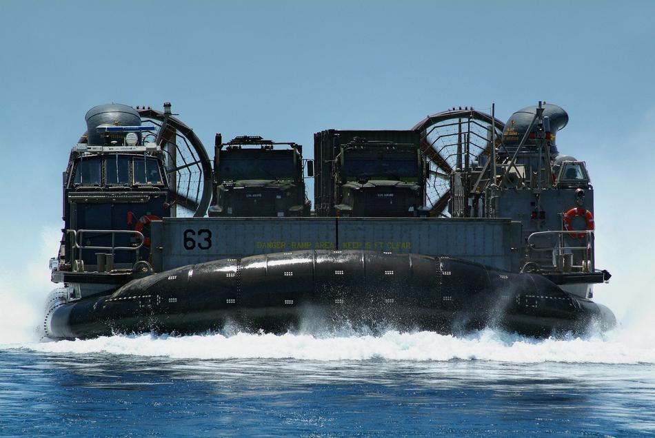 hovercraft on the water