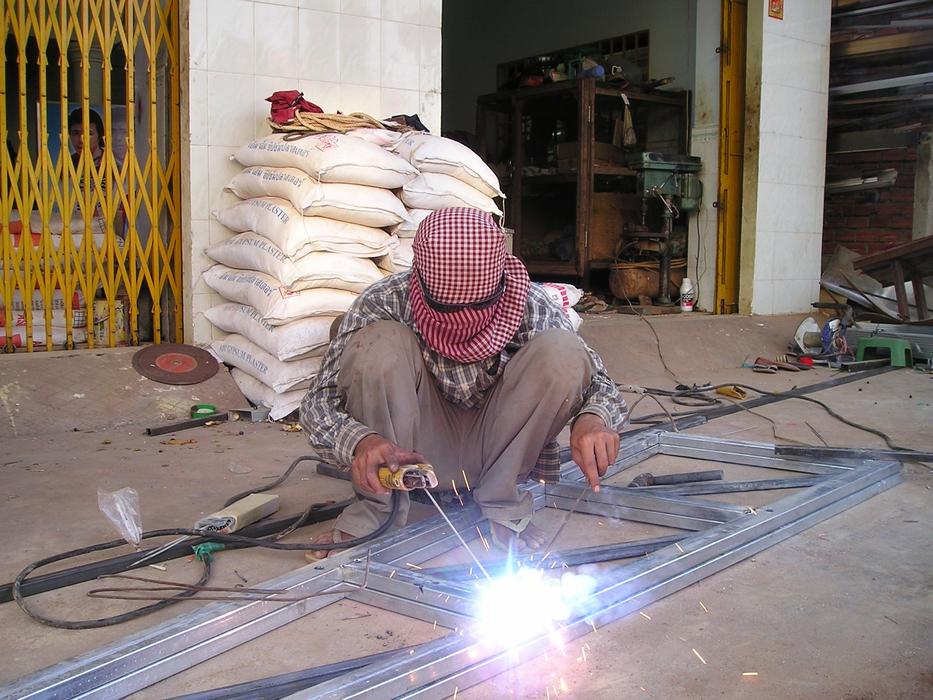 welding works in Cambodia