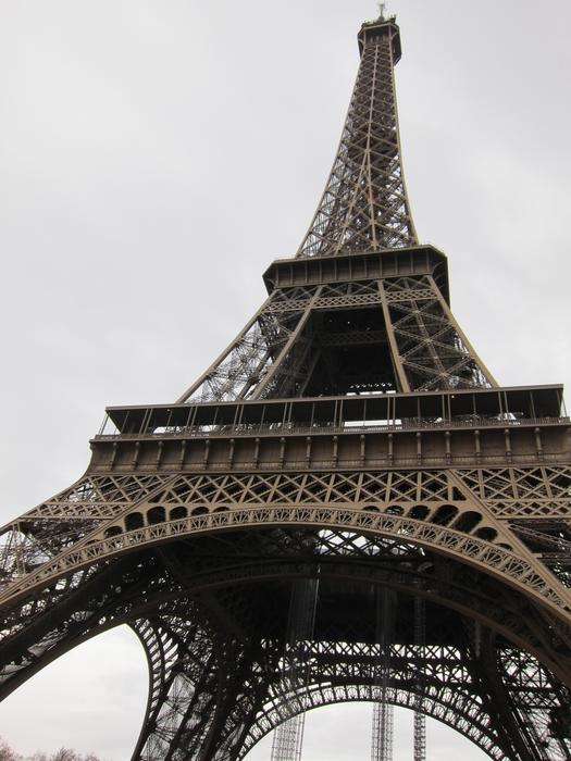 metallic Eiffel Tower in Paris France