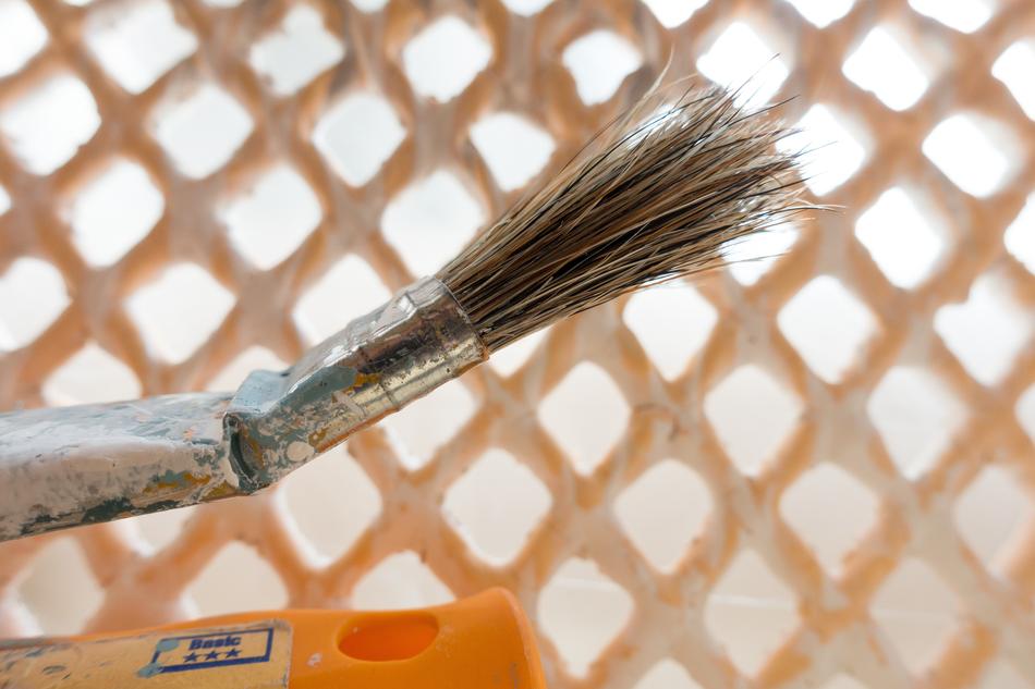 brush for painting on a blurred background