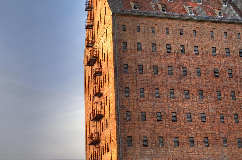 fire exit to the granary building