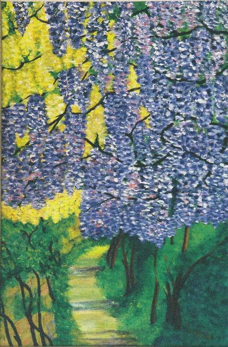 painting image of flowers hydrangeas
