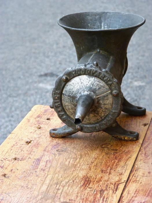 Old Machine of Stuffer Sausages