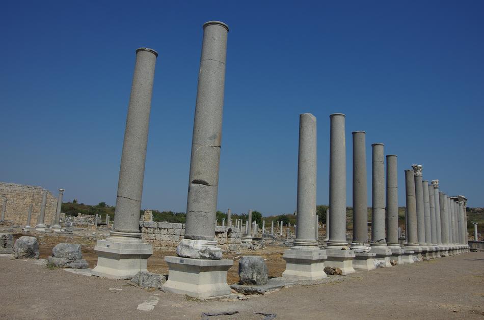 destroyed theater in Antalya