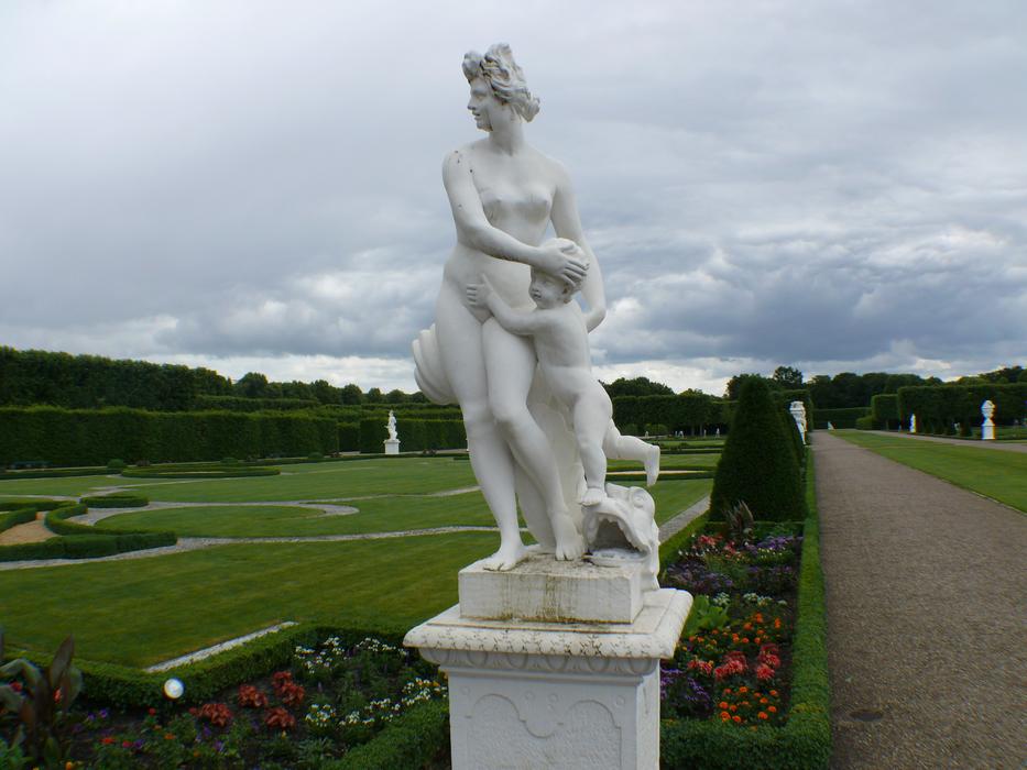 stone sculptures in a park in Hannover, Germany