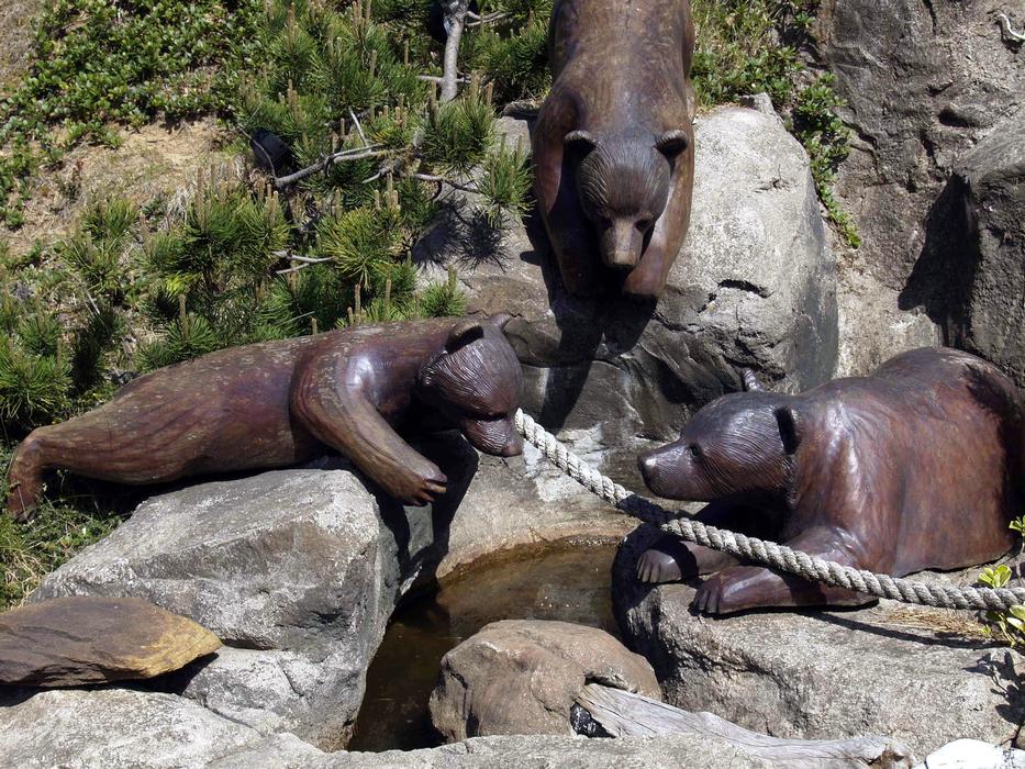 Bears Wood Carving
