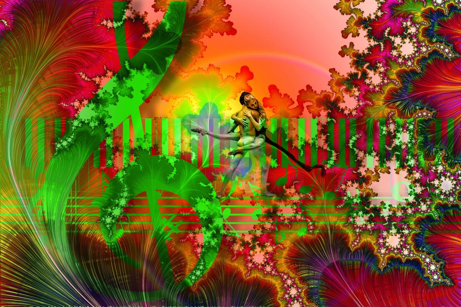 clipart of the music notes and ballet dancers