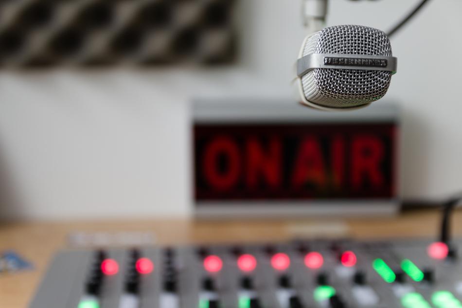 photo of the recorder and the controller in the music studio