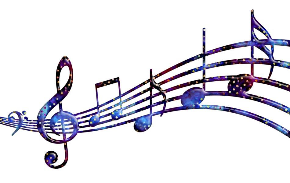 music notes as a star color