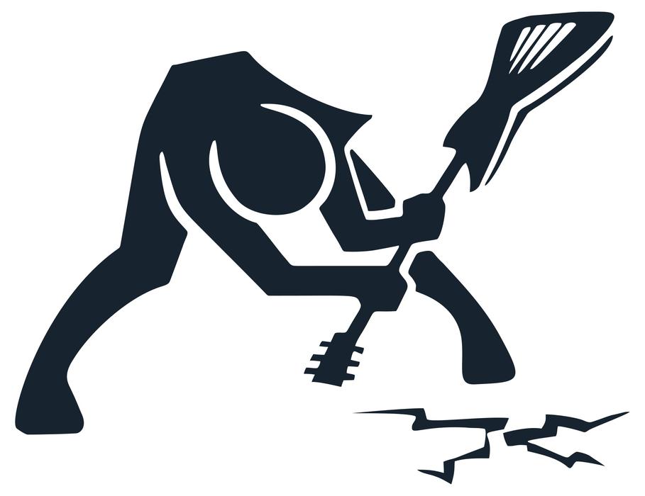 clipart of breaking guitar musician