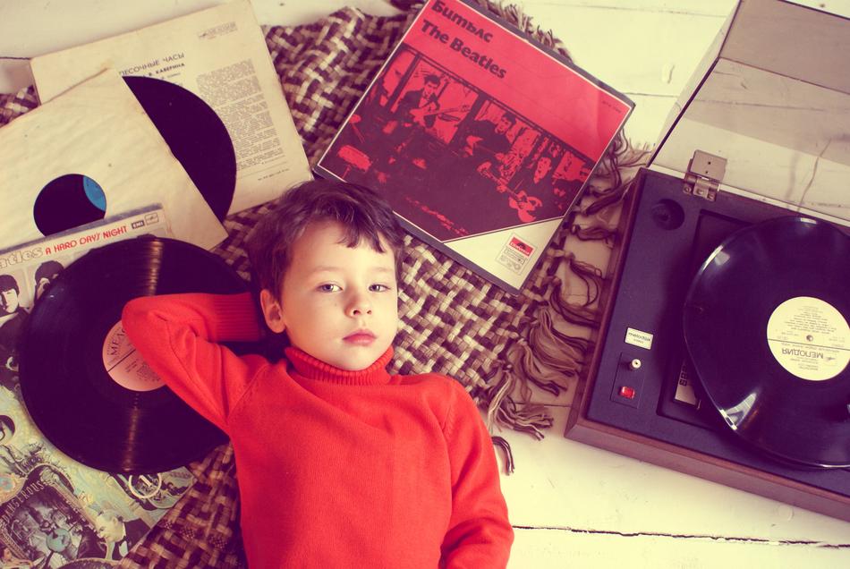 Beatles Turntable and boy