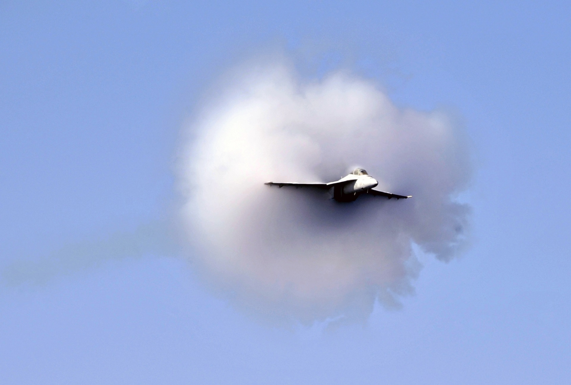 Supersonic Navy Jet Overcoming Sound Barrier Free Image Download