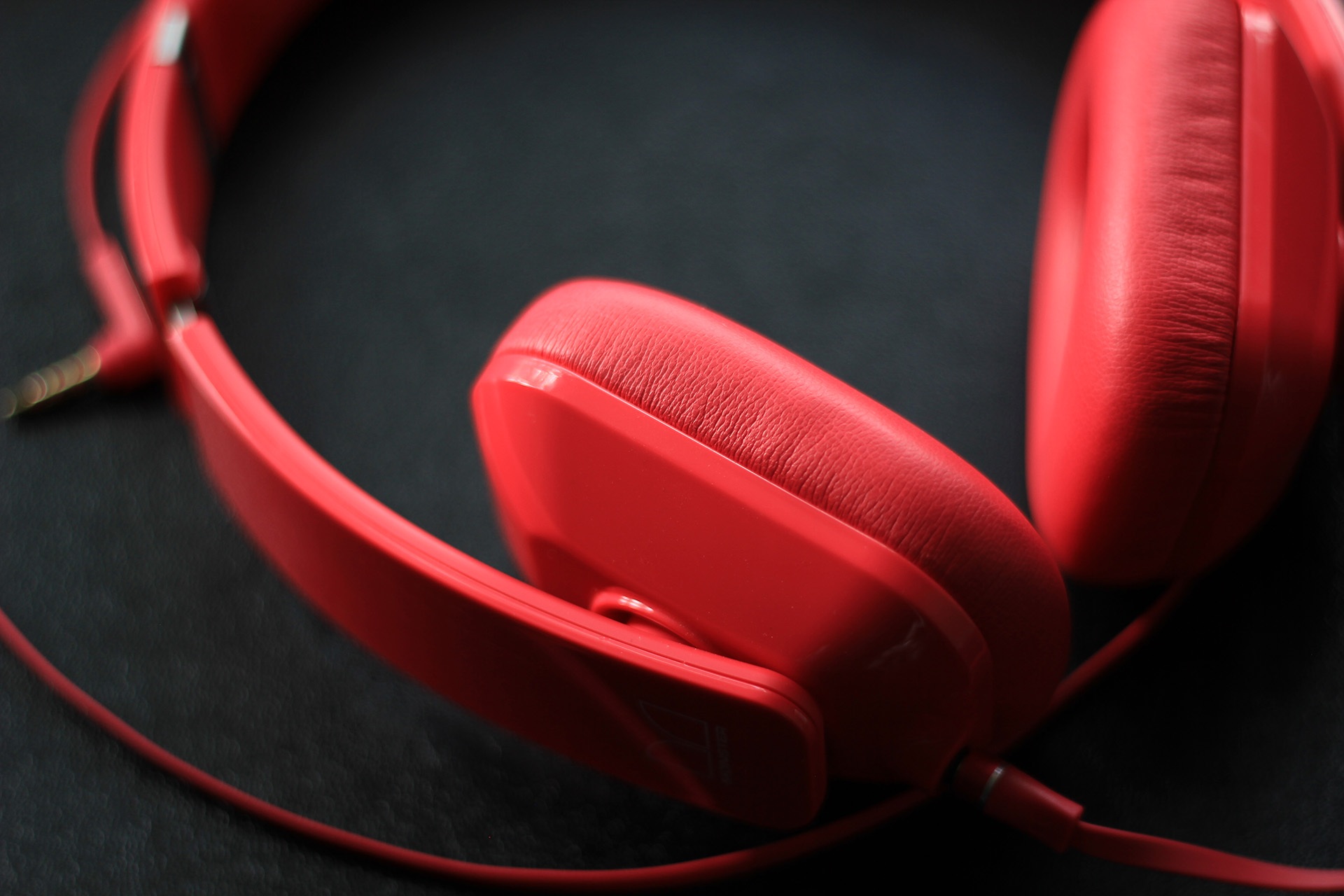 Red Headphones Music Entertainment free image download