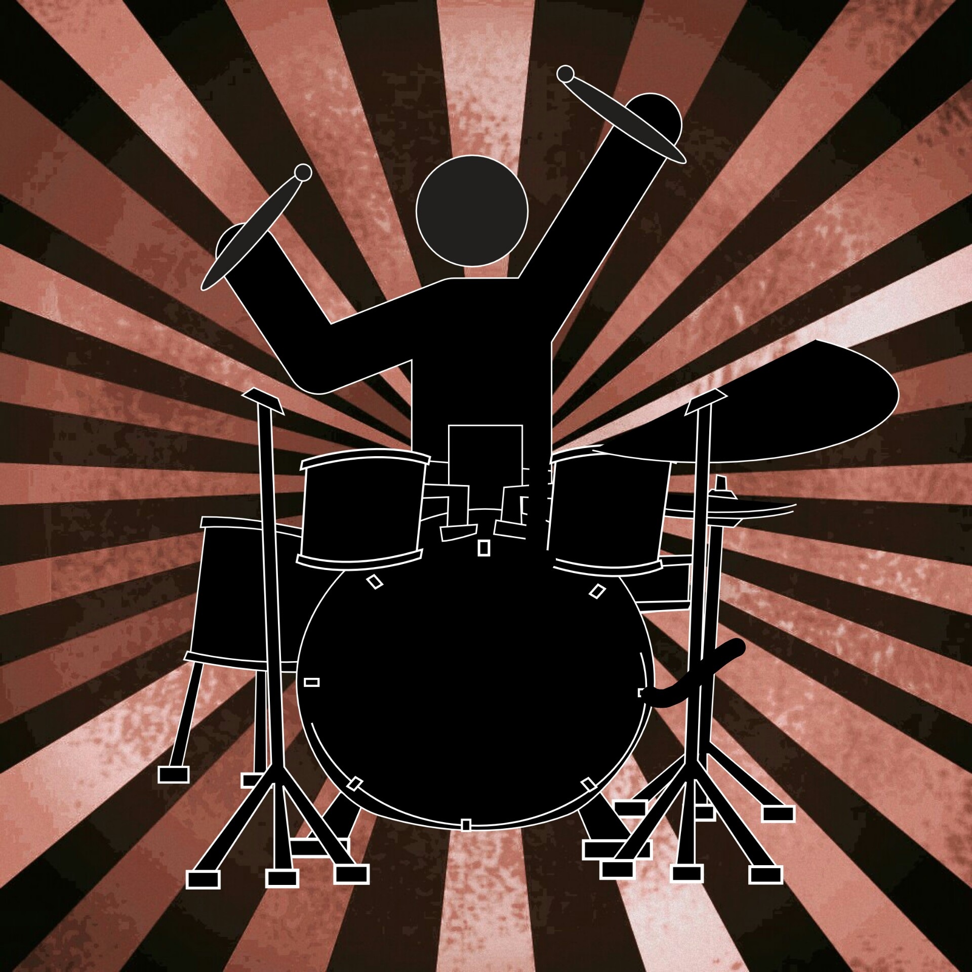 Drums music banner drawing free image download