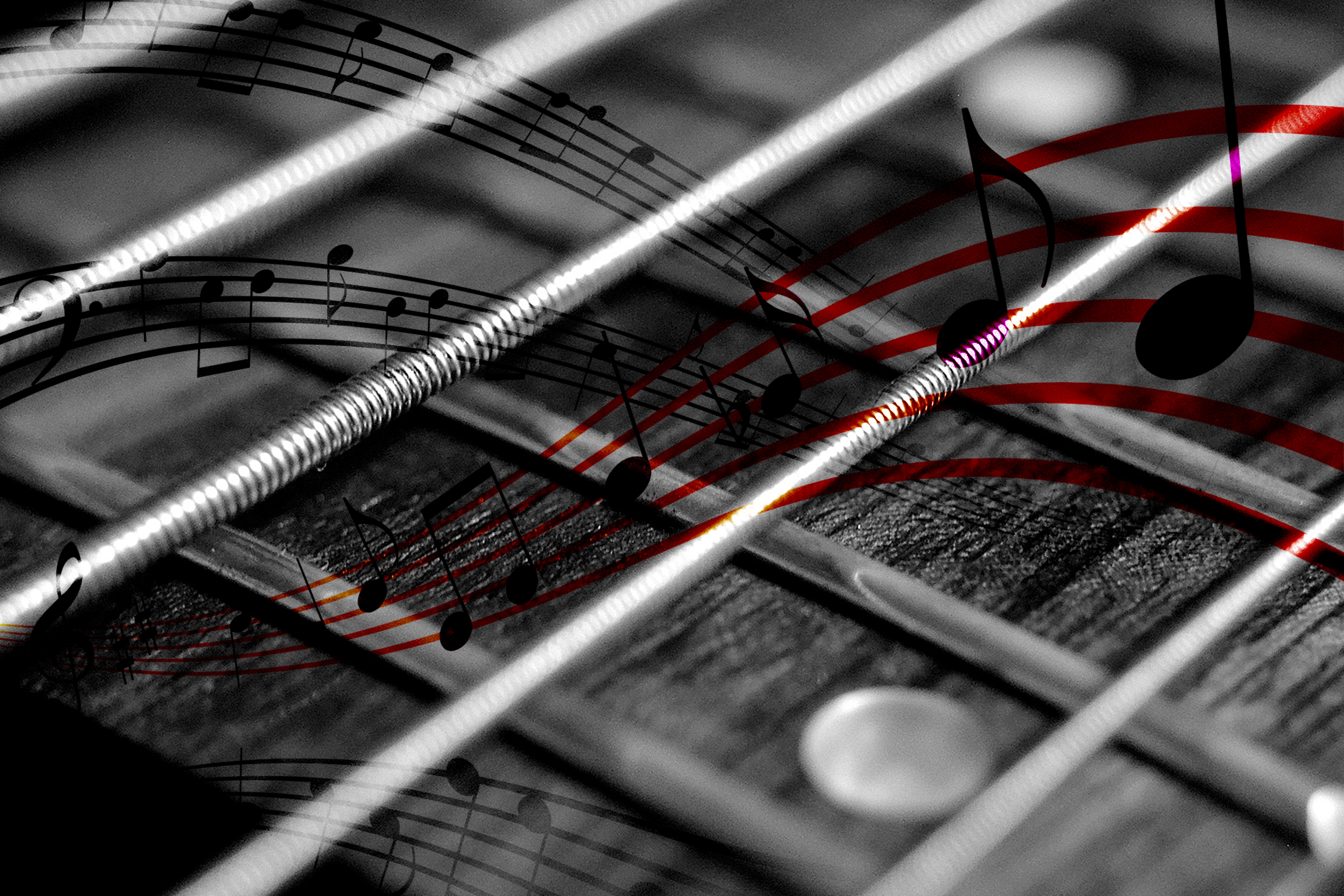 Pixabay music. Хард рок заставки. Строка музыки на сером фоне.