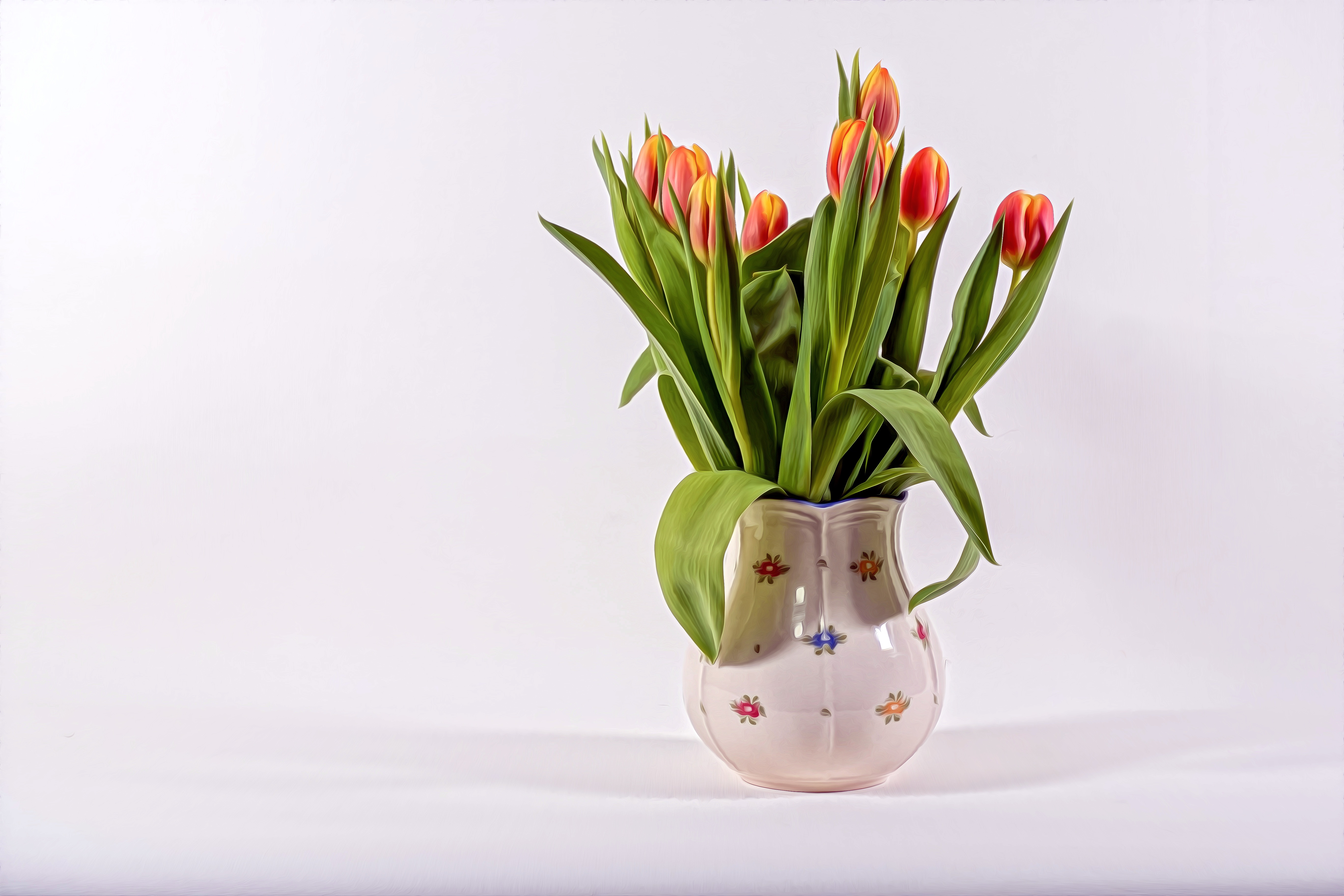 Сколько времени стоят тюльпаны в воде дома. Букет тюльпанов в вазе. Тюльпаны в вазах. 5 Тюльпанов в вазе. Ваза с тюльпанами.