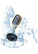 microphone water splashes audio drawing