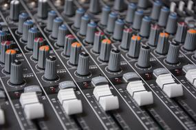 board of Analog sound Mixer, detail