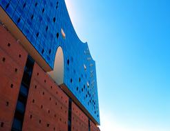 photo of the facade of the Elbe Philharmonic in Hamburg