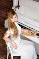 Piano Pianist White girl