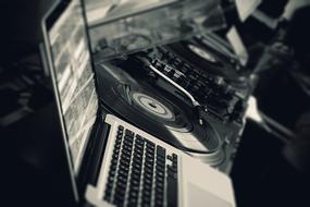 DJ's turntable