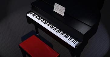 clipart of piano wing music instrument