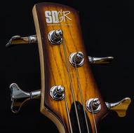 tuning keys of Bass Guitar close up