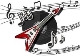guitar music rock drawing