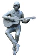 Guitar Player statue