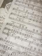 musical notes as antiques