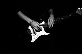 Rock Guitar, Black And White
