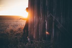 Man Sunset