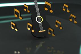 guitar music illustration