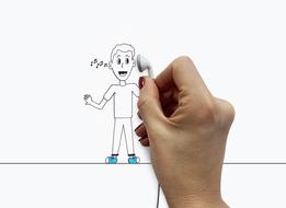 Music Earphones drawing