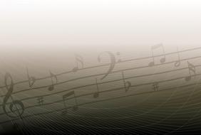 background abstract music drawing