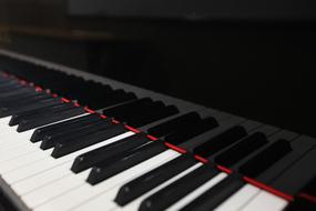 photo of modern piano keys