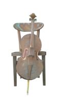 old Chair and Cello, metal sculpture