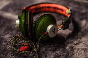 Music Headphones green