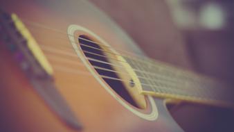 closeup view of Guitar Strings