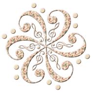 treble clef music decorative