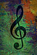 music treble clef treble symbol drawing